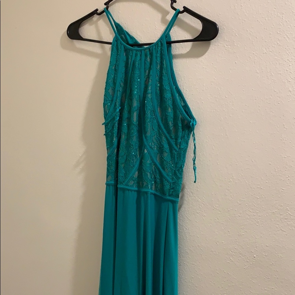 Teal formal dress